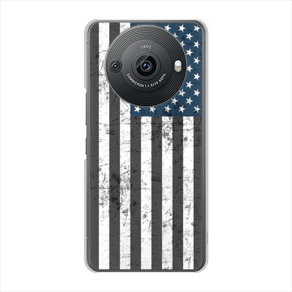 AQUOS R8 pro SH-51D docomo 高画質仕上げ 背面印刷 ハードケース 【EK864 アメリカンフラッグビンテージ】