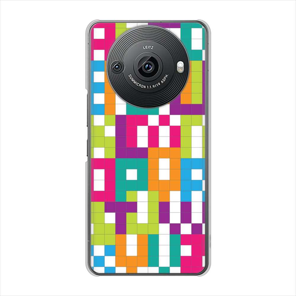 AQUOS R8 pro SH-51D docomo 高画質仕上げ 背面印刷 ハードケース 【IB916 ブロックアルファベット】