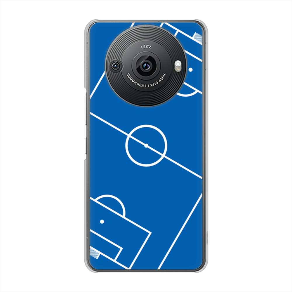 AQUOS R8 pro SH-51D docomo 高画質仕上げ 背面印刷 ハードケース 【IB922 SOCCER_ピッチ】