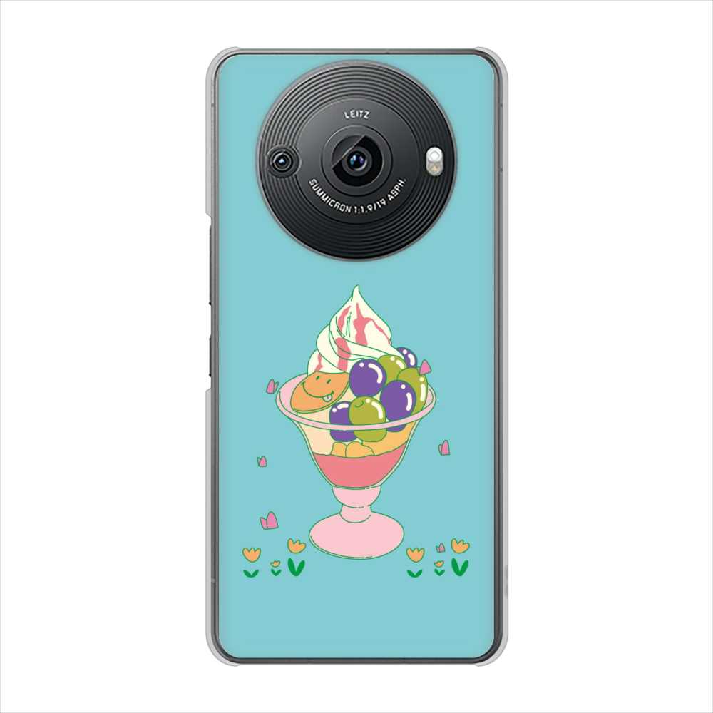 AQUOS R8 pro SH-51D docomo 高画質仕上げ 背面印刷 ハードケーススイーツイラスト