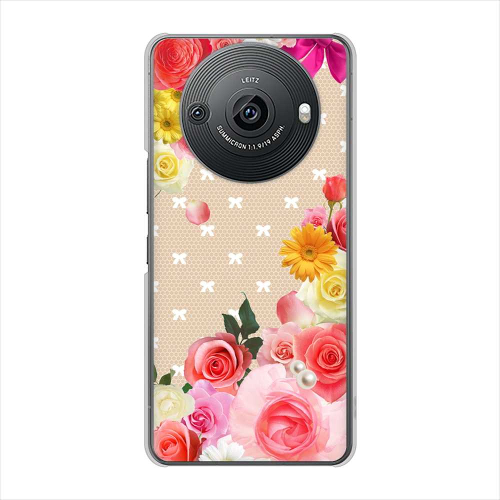 AQUOS R8 pro SH-51D docomo 高画質仕上げ 背面印刷 ハードケースロマンチックなバラ