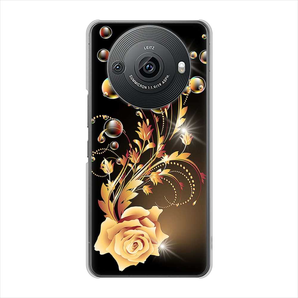 AQUOS R8 pro SH-51D docomo 高画質仕上げ 背面印刷 ハードケースロマンチックなバラ