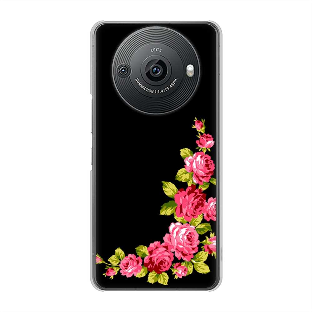 AQUOS R8 pro SH-51D docomo 高画質仕上げ 背面印刷 ハードケースロマンチックなバラ