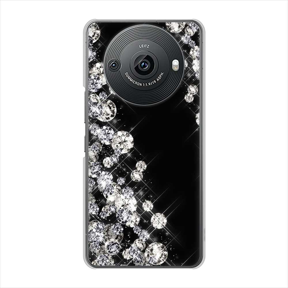 AQUOS R8 pro SH-51D docomo 高画質仕上げ 背面印刷 ハードケース 【VA871 ダイヤモンドフレーム】