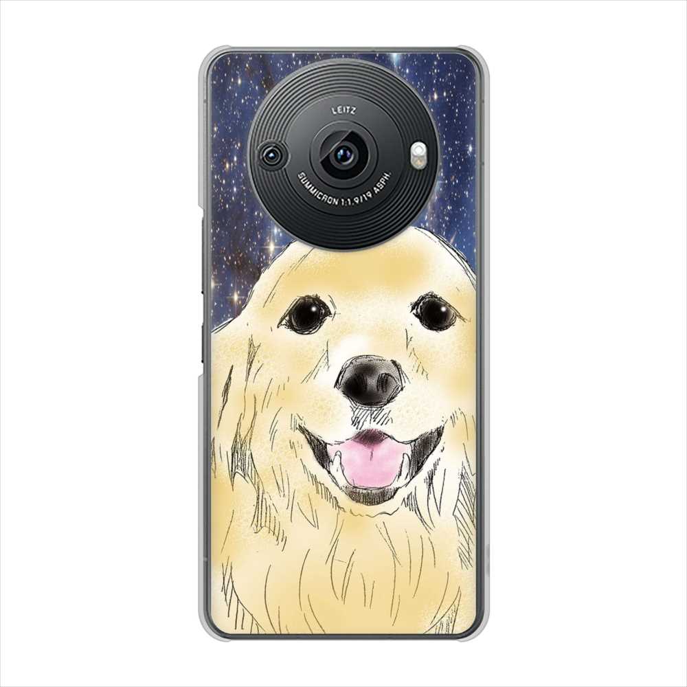 AQUOS R8 pro SH-51D docomo 高画質仕上げ 背面印刷 ハードケースゴールデンレトリバー