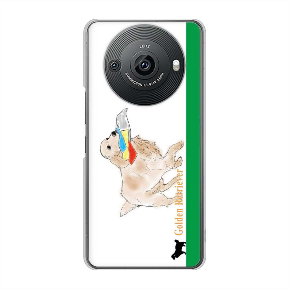 AQUOS R8 pro SH-51D docomo 高画質仕上げ 背面印刷 ハードケースゴールデンレトリバー