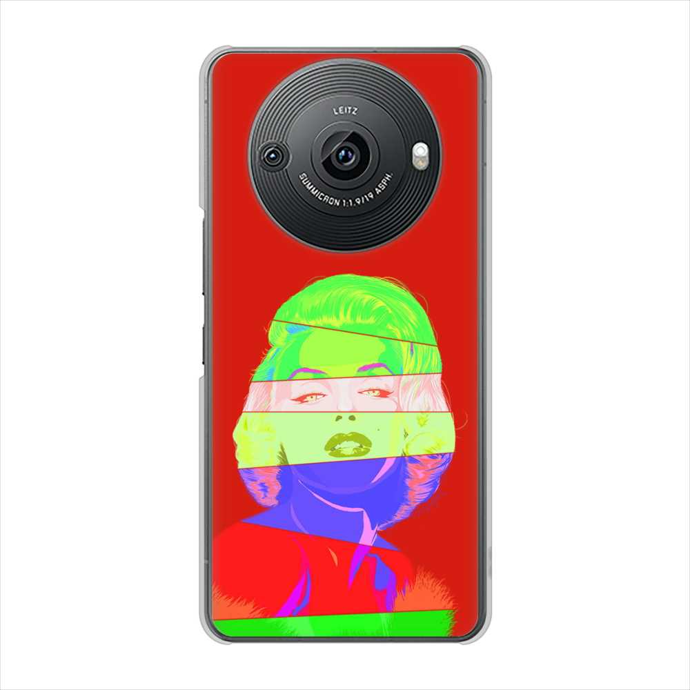 AQUOS R8 pro SH-51D docomo 高画質仕上げ 背面印刷 ハードケースマリリンモンローデザイン