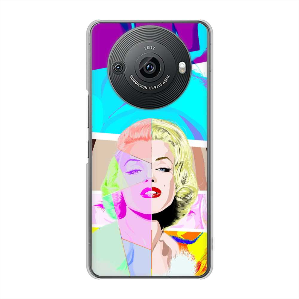 AQUOS R8 pro SH-51D docomo 高画質仕上げ 背面印刷 ハードケースマリリンモンローデザイン