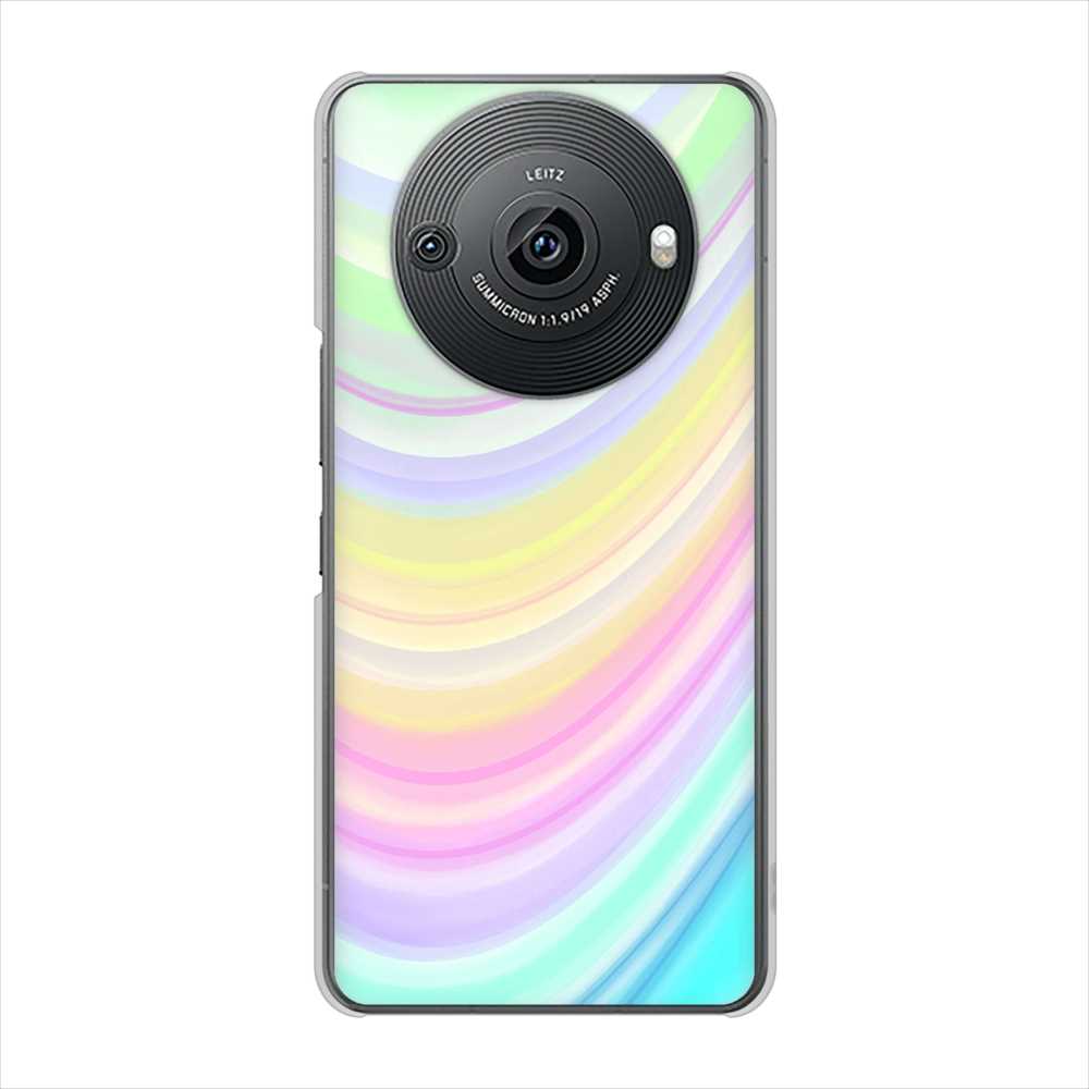 AQUOS R8 pro SH-51D docomo 高画質仕上げ 背面印刷 ハードケースレインボー