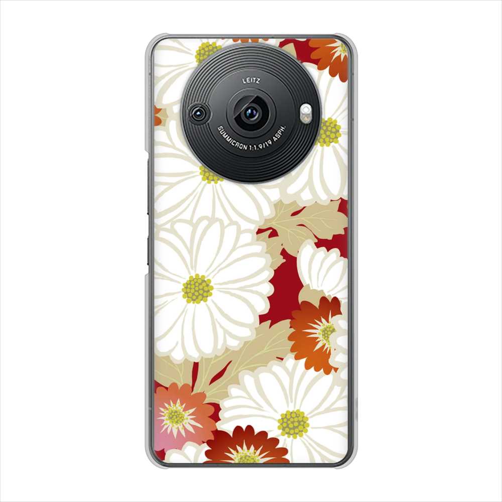 AQUOS R8 pro SH-51D docomo 高画質仕上げ 背面印刷 ハードケース和花柄