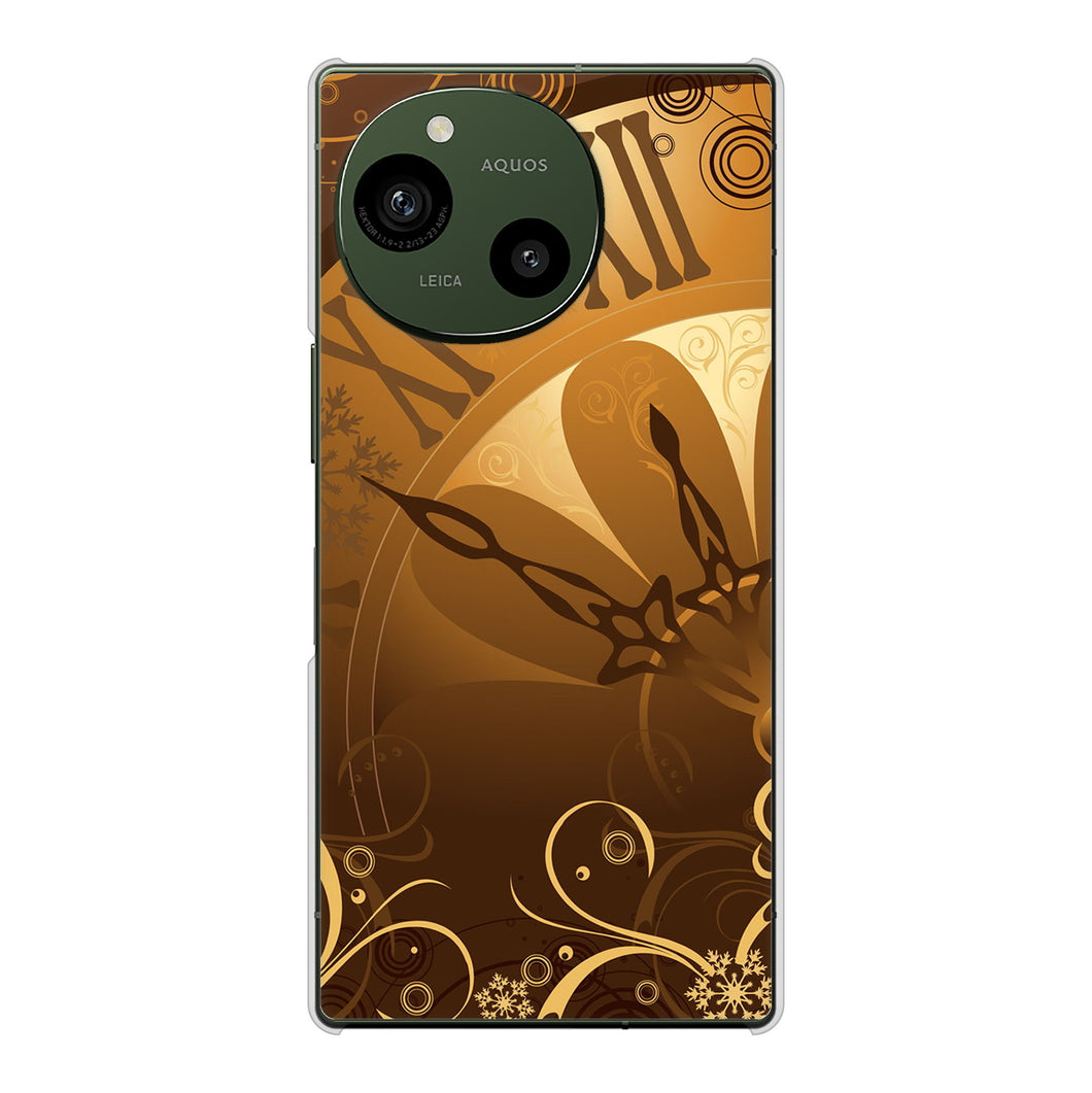 AQUOS R9 SH-51E docomo 高画質仕上げ 背面印刷 ハードケース 【185 時を刻む針】
