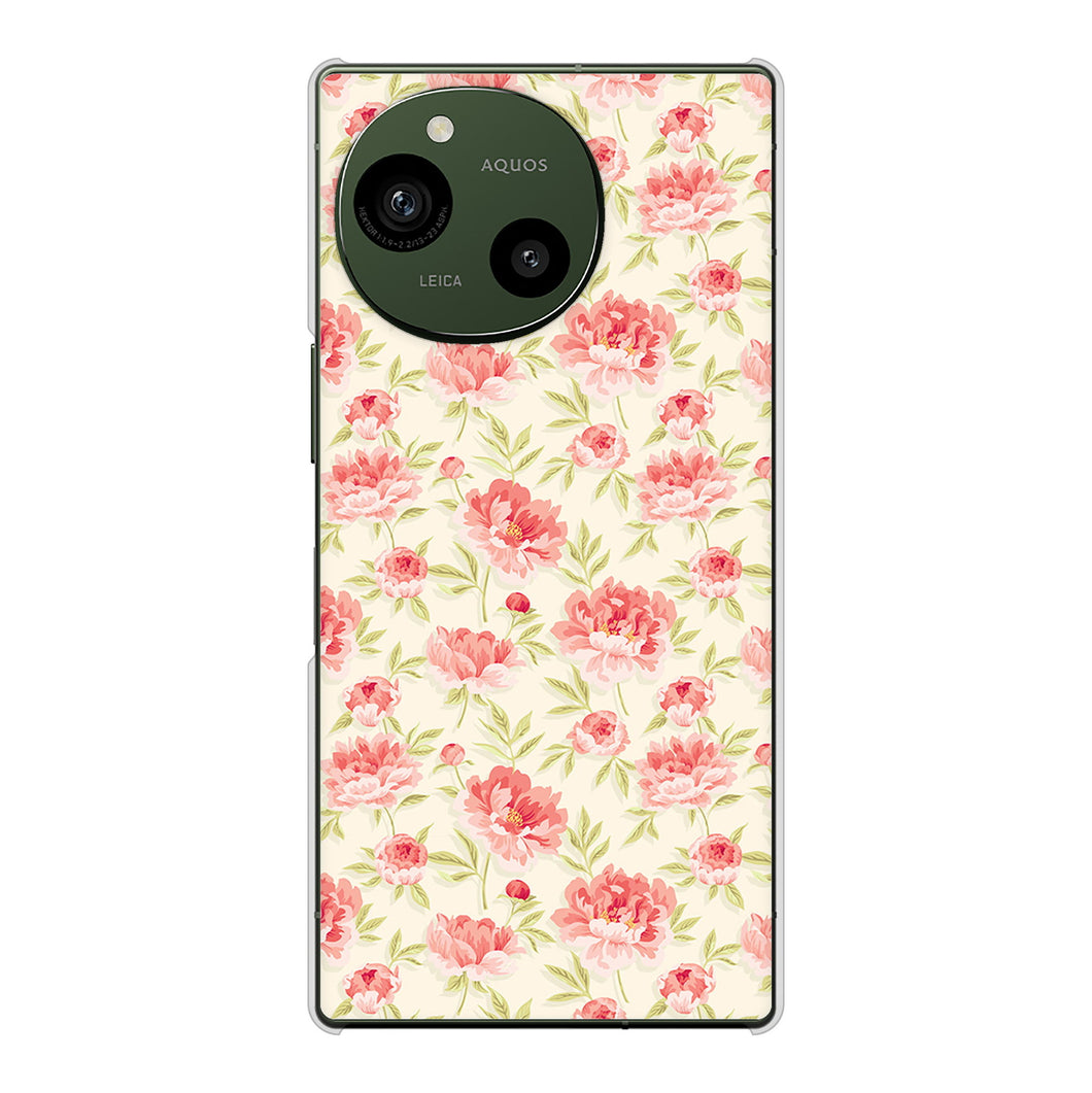 AQUOS R9 SH-51E docomo 高画質仕上げ 背面印刷 ハードケース北欧の小花