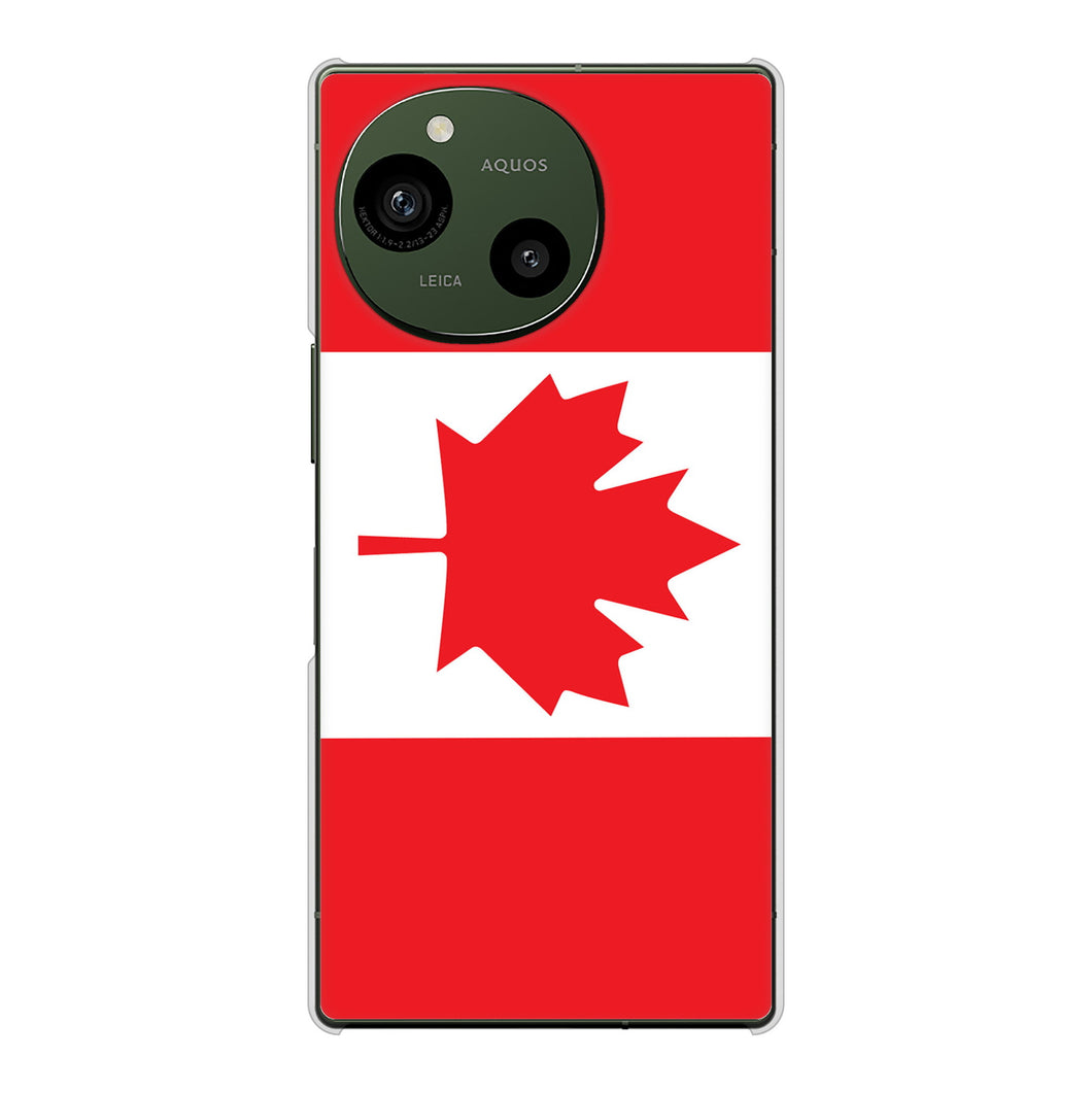 AQUOS R9 SH-51E docomo 高画質仕上げ 背面印刷 ハードケース国旗