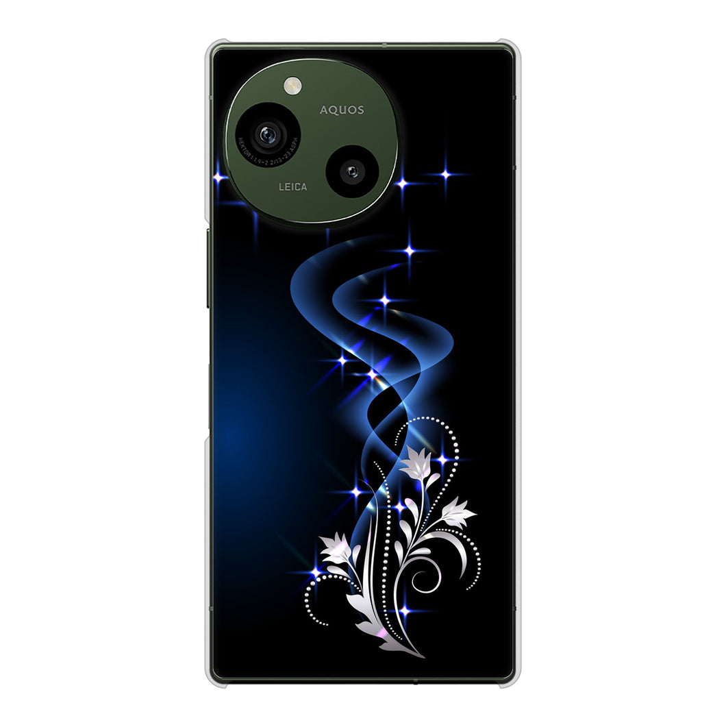 AQUOS R9 SH-51E docomo 高画質仕上げ 背面印刷 ハードケース 【1278 華より昇る流れ】