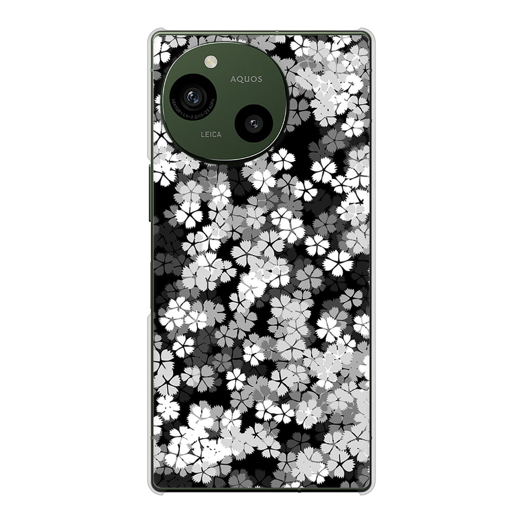 AQUOS R9 SH-51E docomo 高画質仕上げ 背面印刷 ハードケース 【1332 夜桜】