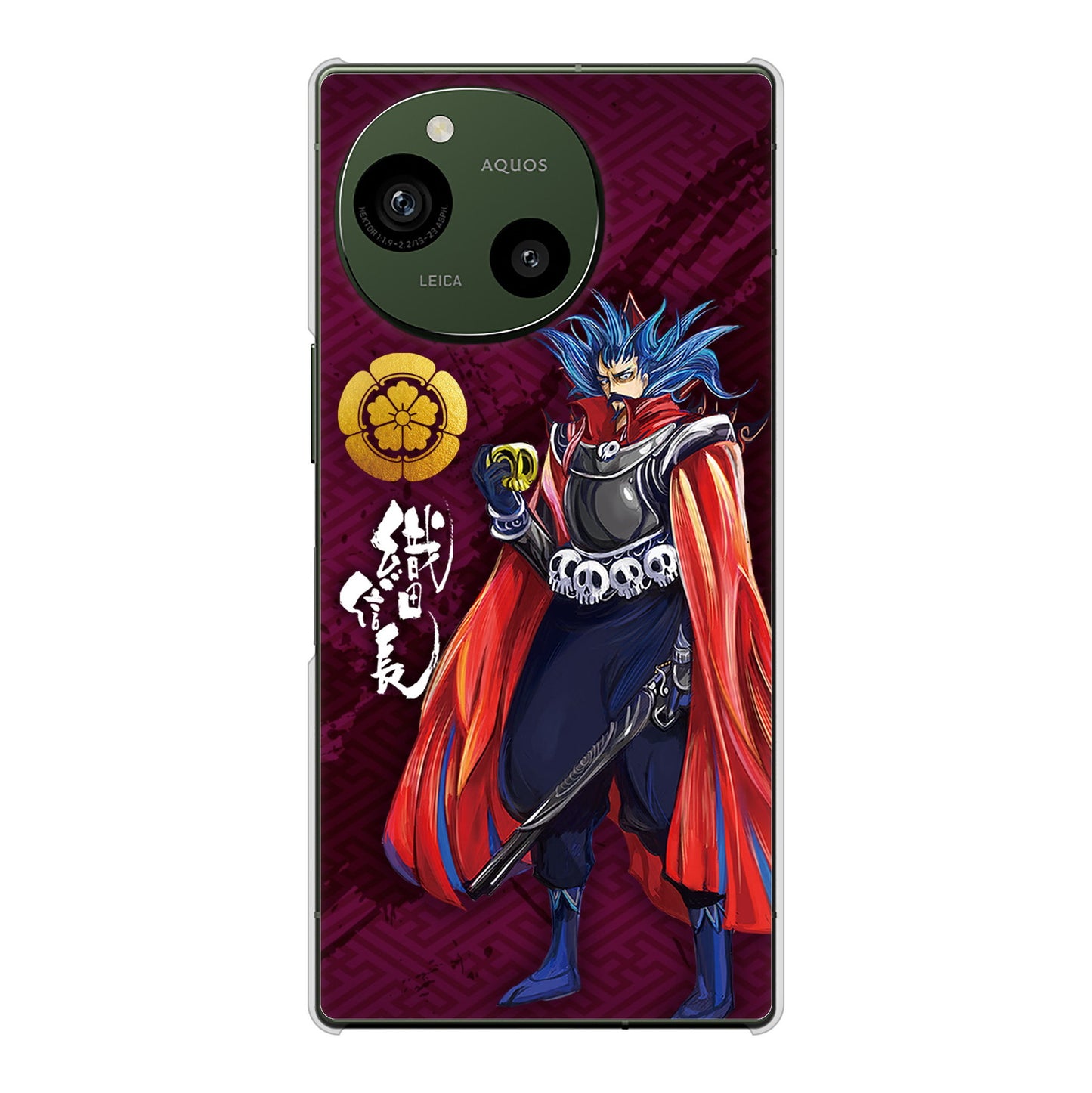 AQUOS R9 SH-51E docomo 高画質仕上げ 背面印刷 ハードケース家紋