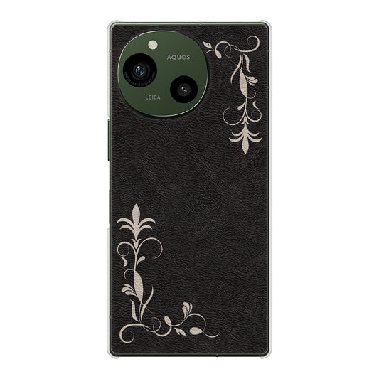 AQUOS R9 SH-51E docomo 高画質仕上げ 背面印刷 ハードケース 【EK825 レザー風グラスフレーム】