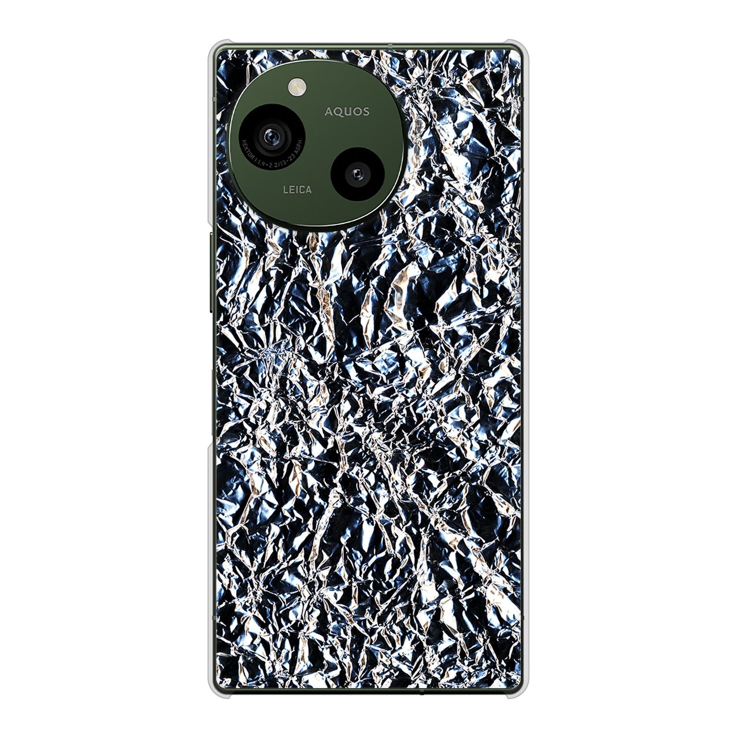 AQUOS R9 SH-51E docomo 高画質仕上げ 背面印刷 ハードケース 【EK835 スタイリッシュアルミシルバー】