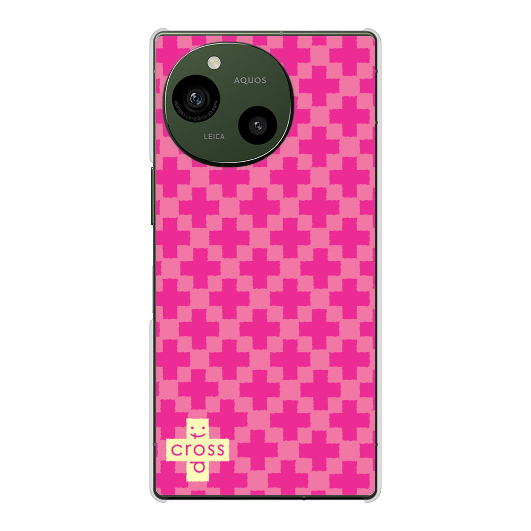 AQUOS R9 SH-51E docomo 高画質仕上げ 背面印刷 ハードケースクロスドット