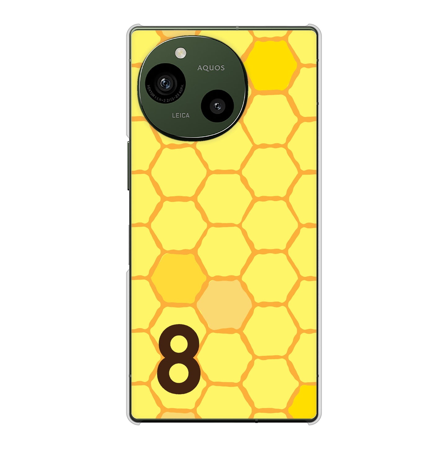 AQUOS R9 SH-51E docomo 高画質仕上げ 背面印刷 ハードケース 【IB913 はちの巣】