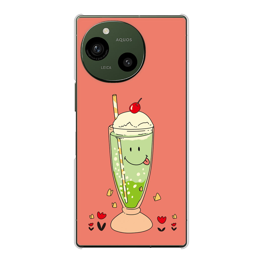 AQUOS R9 SH-51E docomo 高画質仕上げ 背面印刷 ハードケーススイーツイラスト