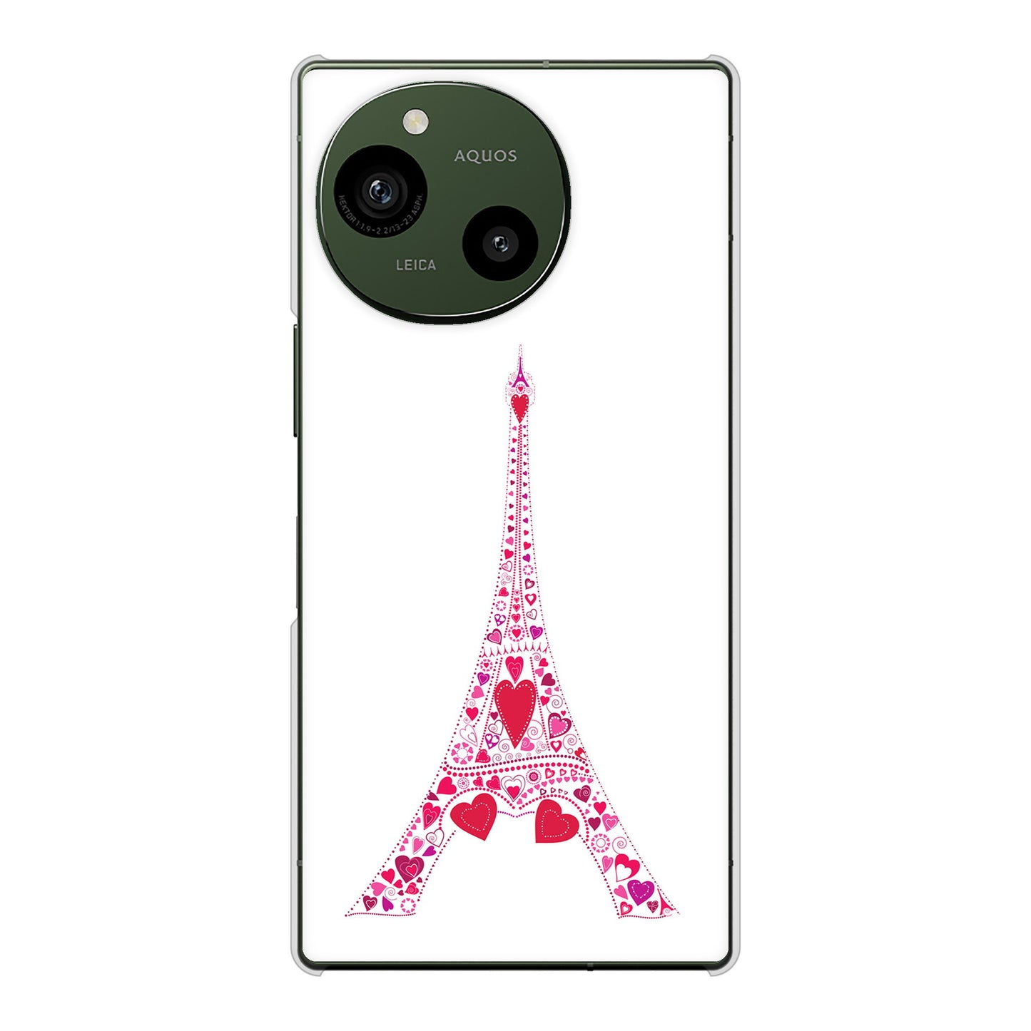 AQUOS R10 SH-51F docomo 高画質仕上げ 背面印刷 ハードケースLOVE フランス