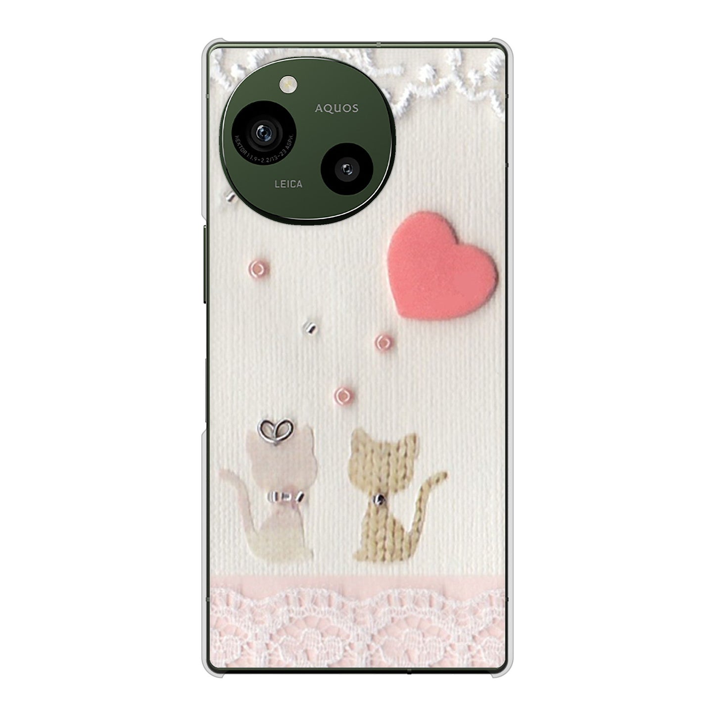 AQUOS R10 SH-51F docomo 高画質仕上げ 背面印刷 ハードケースクラフト写真ネコ