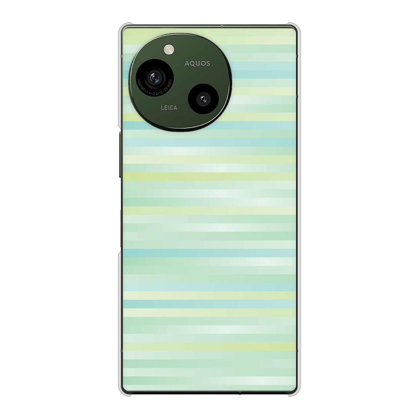 AQUOS R10 SH-51F docomo 高画質仕上げ 背面印刷 ハードケースグラデーションボーダー