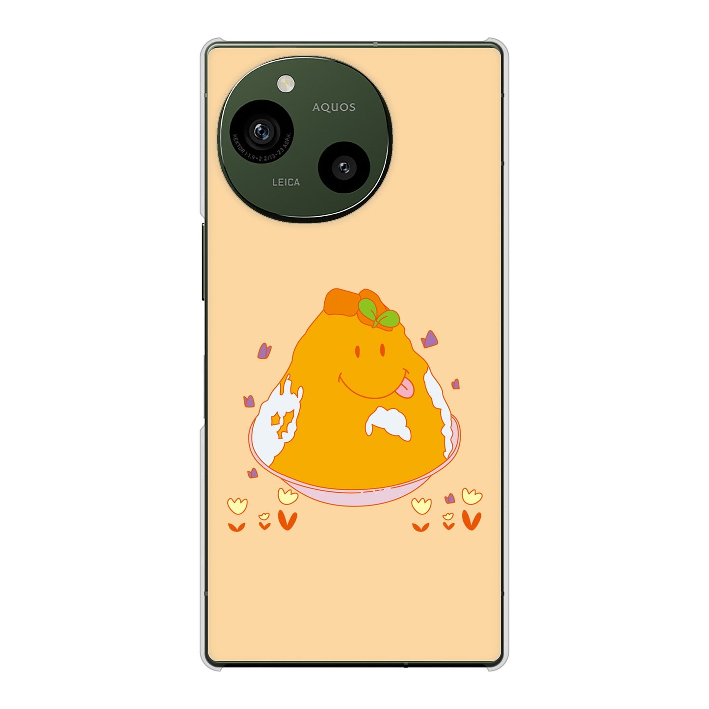 AQUOS R10 SH-51F docomo 高画質仕上げ 背面印刷 ハードケーススイーツイラスト