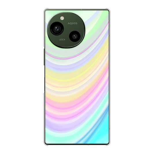AQUOS R10 SH-51F docomo 高画質仕上げ 背面印刷 ハードケースレインボー