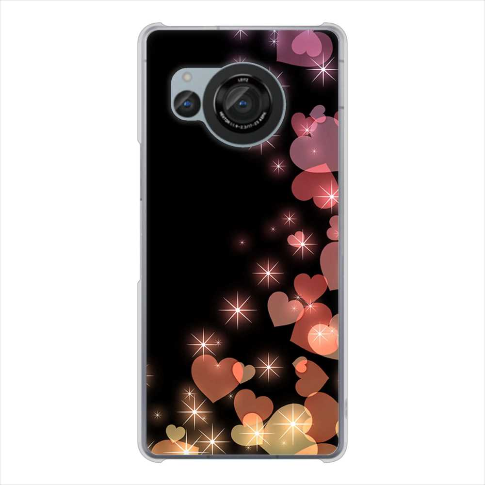 AQUOS R8 SH-52D docomo 高画質仕上げ 背面印刷 ハードケースきらめきハート