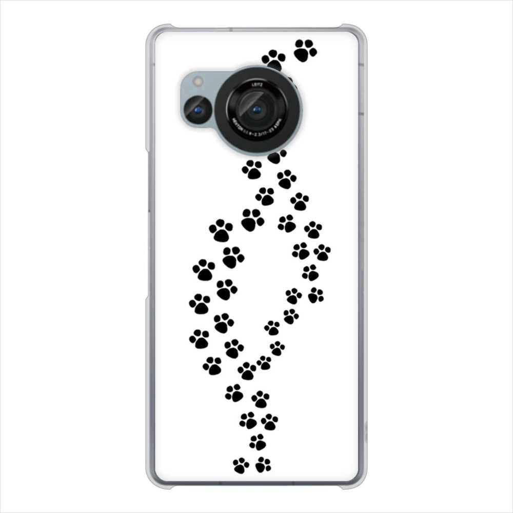 AQUOS R8 SH-52D docomo 高画質仕上げ 背面印刷 ハードケース 【066 あしあと】