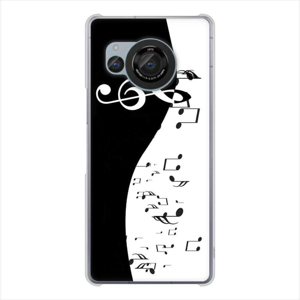 AQUOS R8 SH-52D docomo 高画質仕上げ 背面印刷 ハードケース音符