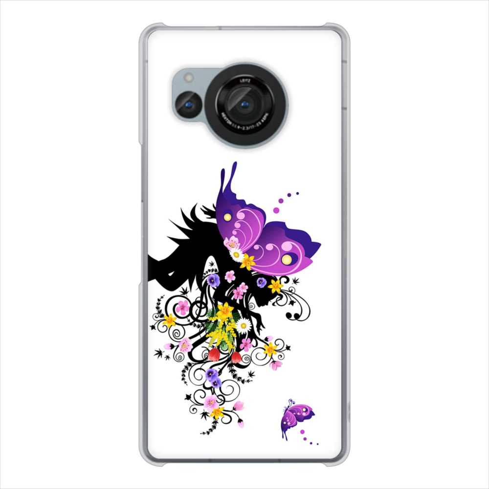 AQUOS R8 SH-52D docomo 高画質仕上げ 背面印刷 ハードケースバタフライ