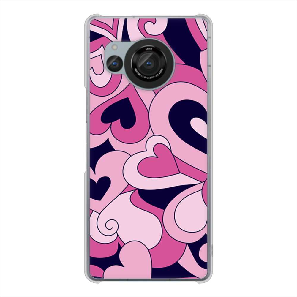 AQUOS R8 SH-52D docomo 高画質仕上げ 背面印刷 ハードケースプリティハート