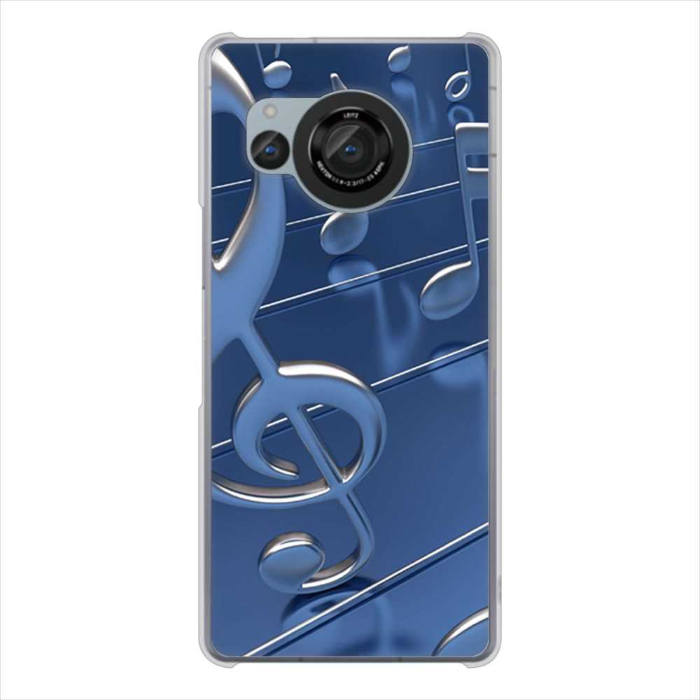 AQUOS R8 SH-52D docomo 高画質仕上げ 背面印刷 ハードケース音符