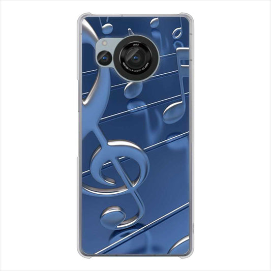 AQUOS R8 SH-52D docomo 高画質仕上げ 背面印刷 ハードケース音符