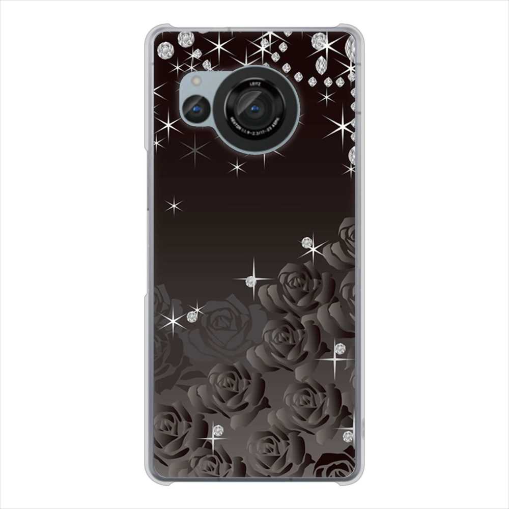 AQUOS R8 SH-52D docomo 高画質仕上げ 背面印刷 ハードケースロマンチックなバラ