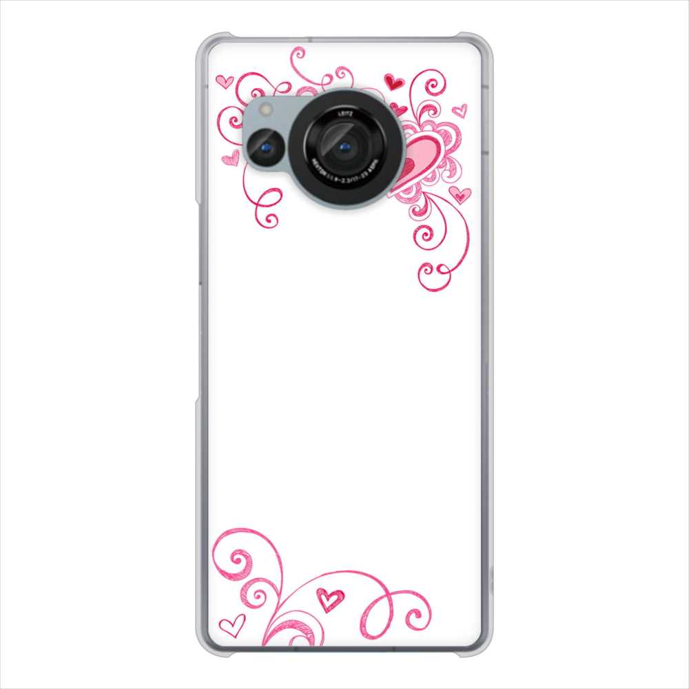 AQUOS R8 SH-52D docomo 高画質仕上げ 背面印刷 ハードケースプリティハート