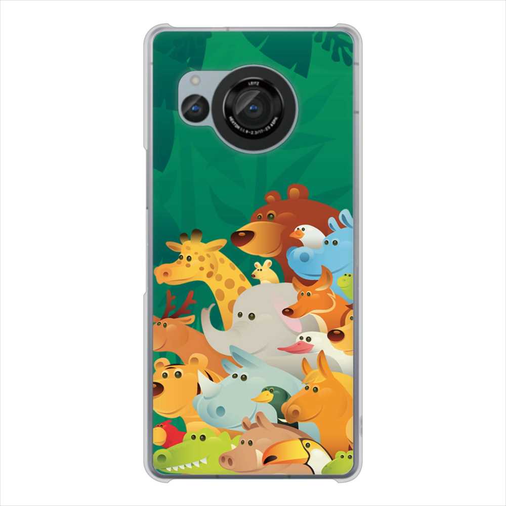 AQUOS R8 SH-52D docomo 高画質仕上げ 背面印刷 ハードケース 【370 全員集合】