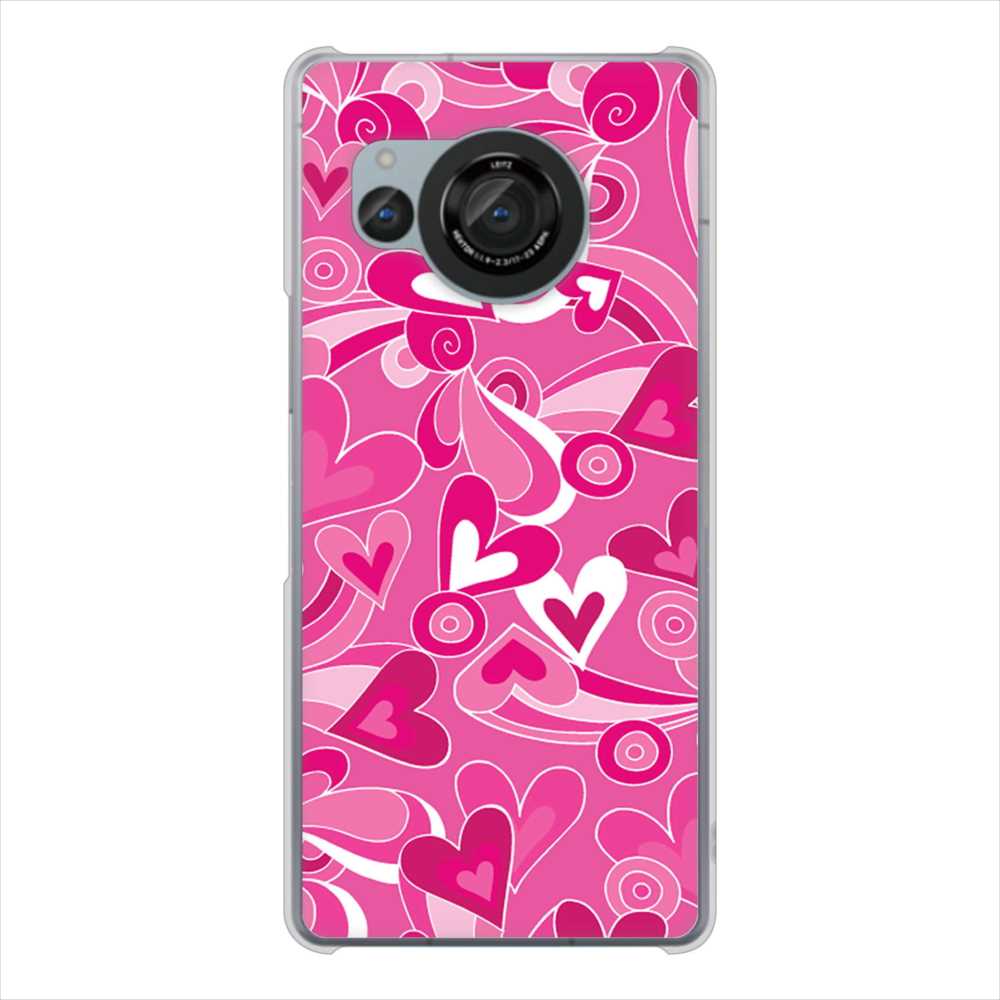 AQUOS R8 SH-52D docomo 高画質仕上げ 背面印刷 ハードケースプリティハート