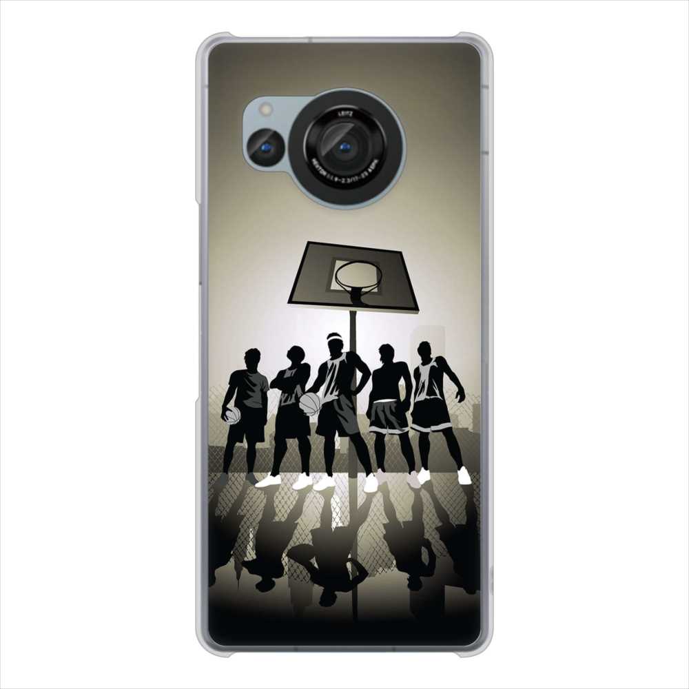 AQUOS R8 SH-52D docomo 高画質仕上げ 背面印刷 ハードケース 【389 クールバスケ】