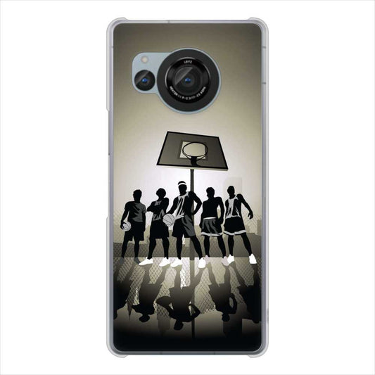 AQUOS R8 SH-52D docomo 高画質仕上げ 背面印刷 ハードケース 【389 クールバスケ】