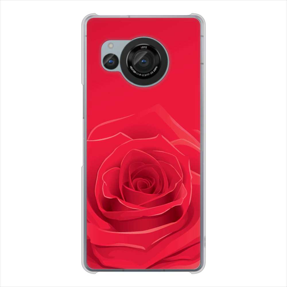 AQUOS R8 SH-52D docomo 高画質仕上げ 背面印刷 ハードケースバラ