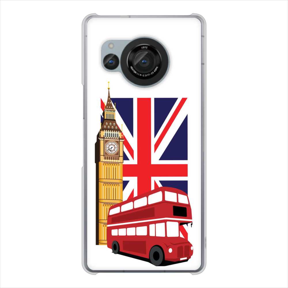 AQUOS R8 SH-52D docomo 高画質仕上げ 背面印刷 ハードケースイギリスの風景