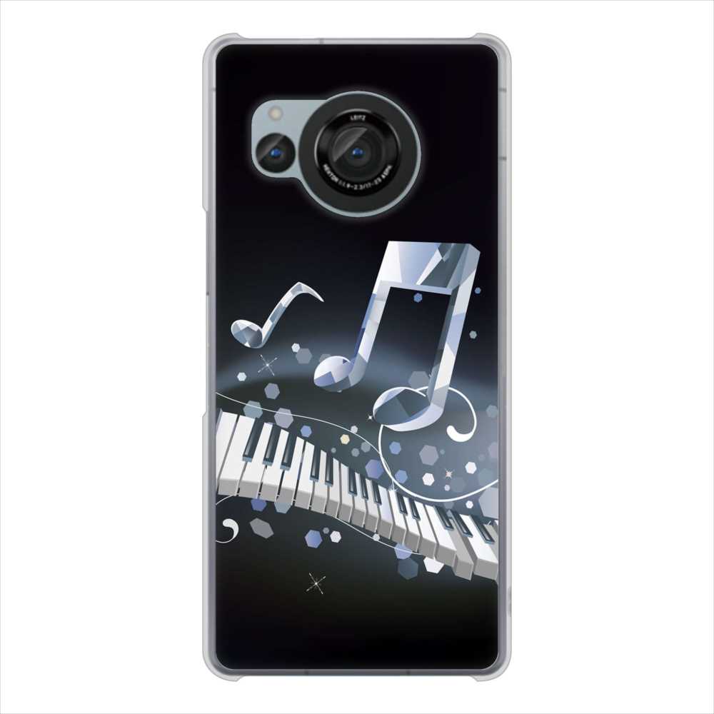 AQUOS R8 SH-52D docomo 高画質仕上げ 背面印刷 ハードケース音符