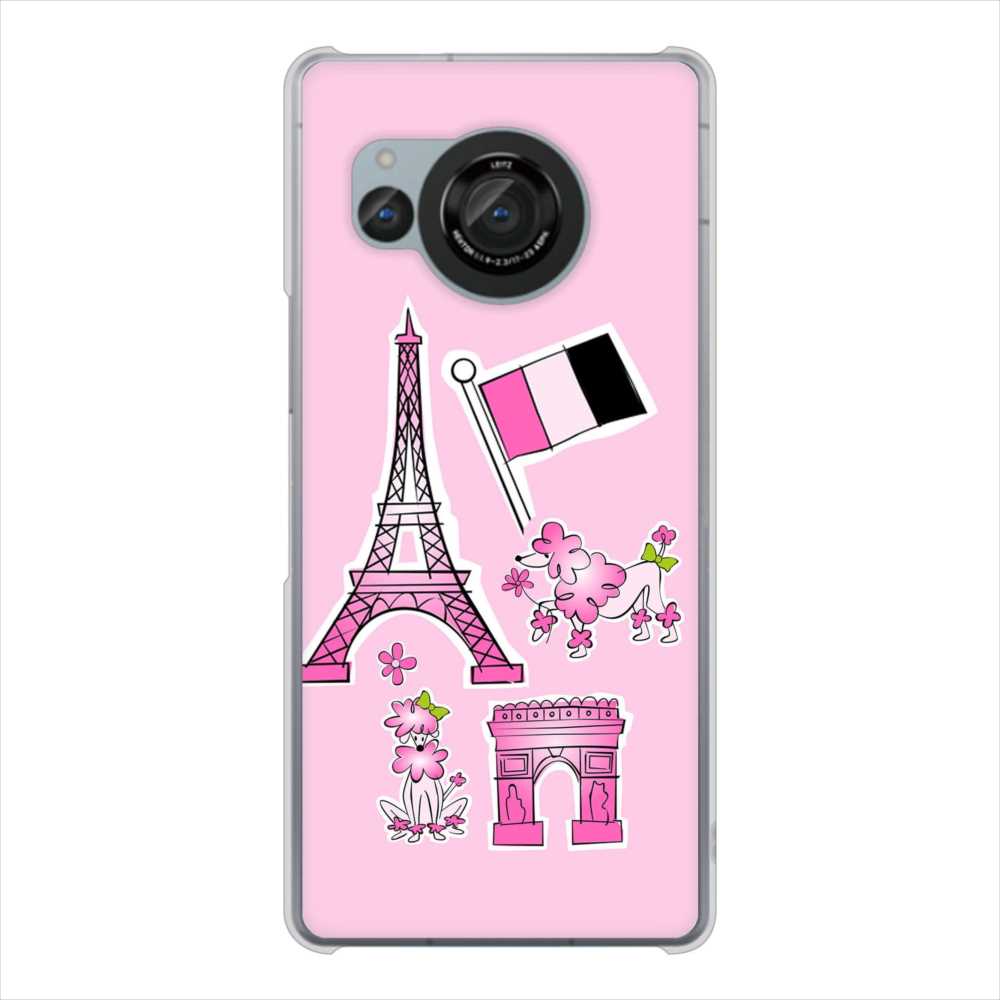 AQUOS R8 SH-52D docomo 高画質仕上げ 背面印刷 ハードケースLOVE フランス