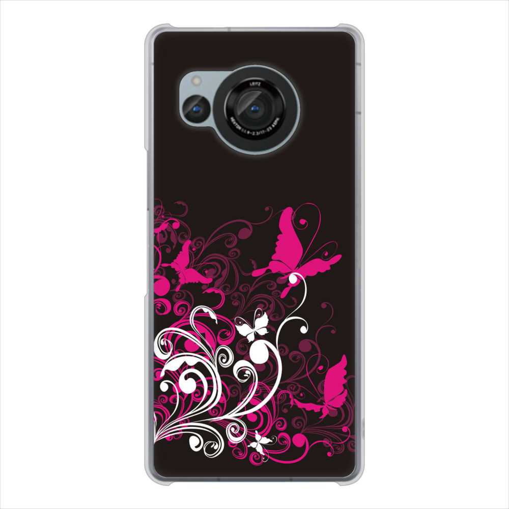 AQUOS R8 SH-52D docomo 高画質仕上げ 背面印刷 ハードケースバタフライ