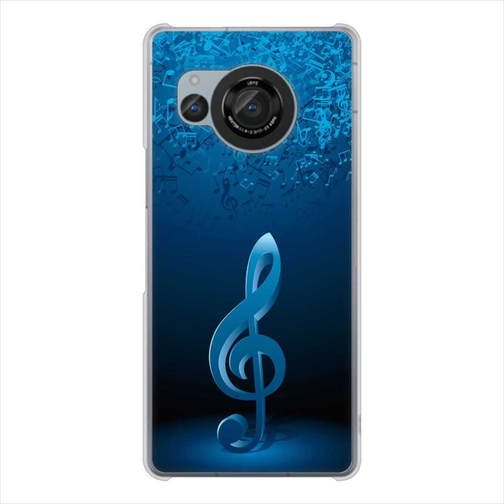 AQUOS R8 SH-52D docomo 高画質仕上げ 背面印刷 ハードケース音符