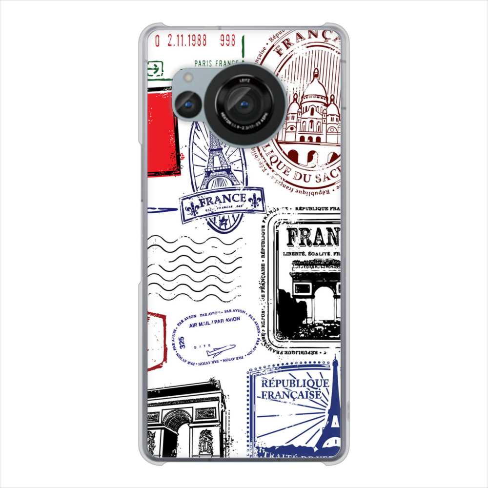 AQUOS R8 SH-52D docomo 高画質仕上げ 背面印刷 ハードケースLOVE フランス